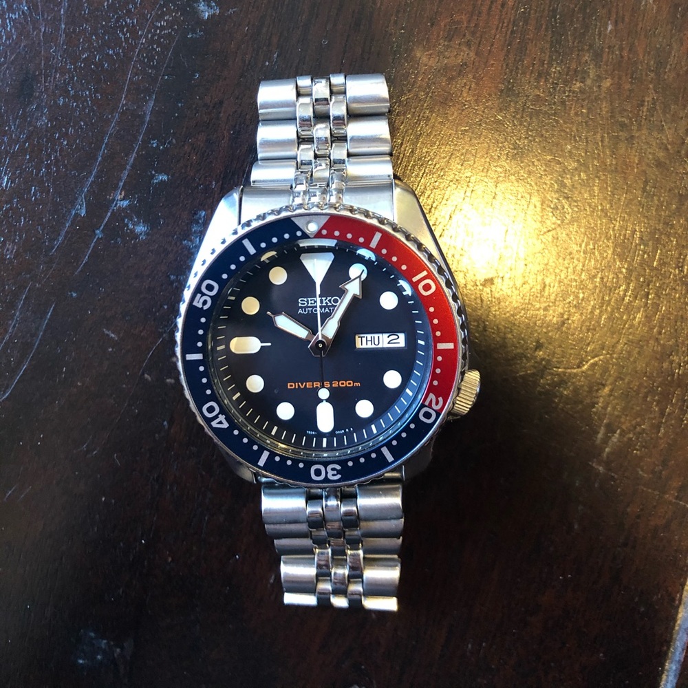 Men’s Seiko automatic Pepsi dial watch
